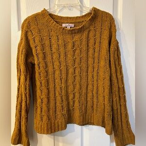 Love tree brown velour top size s